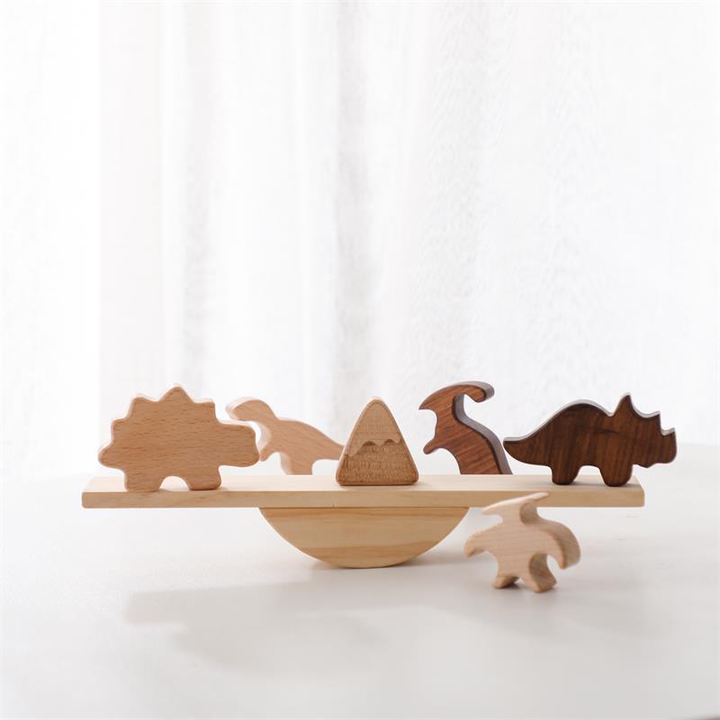 Dinosaurier Balancierspiel aus Holz