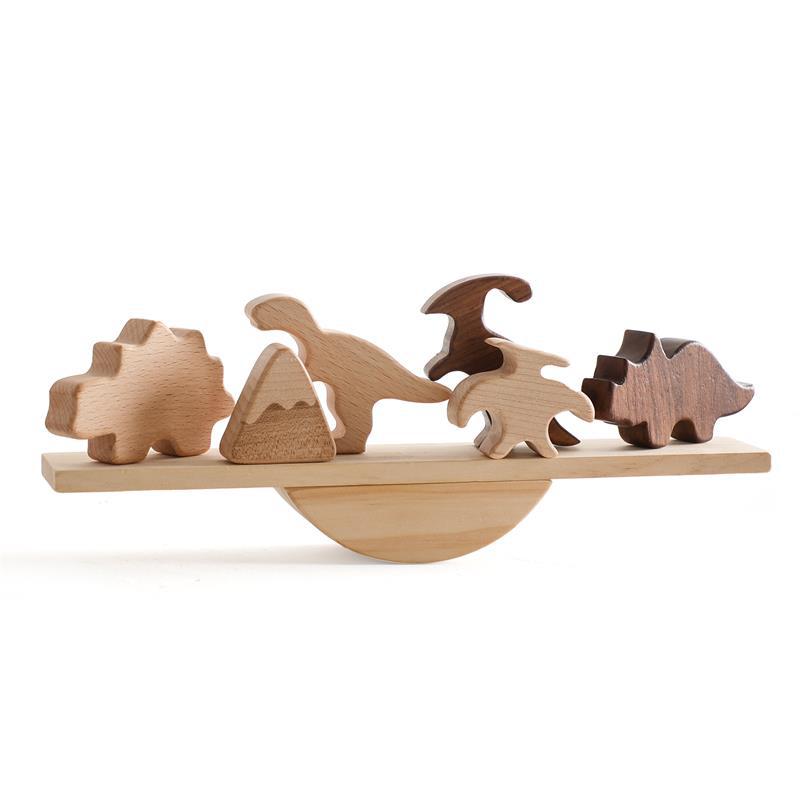 Dinosaurier Balancierspiel aus Holz