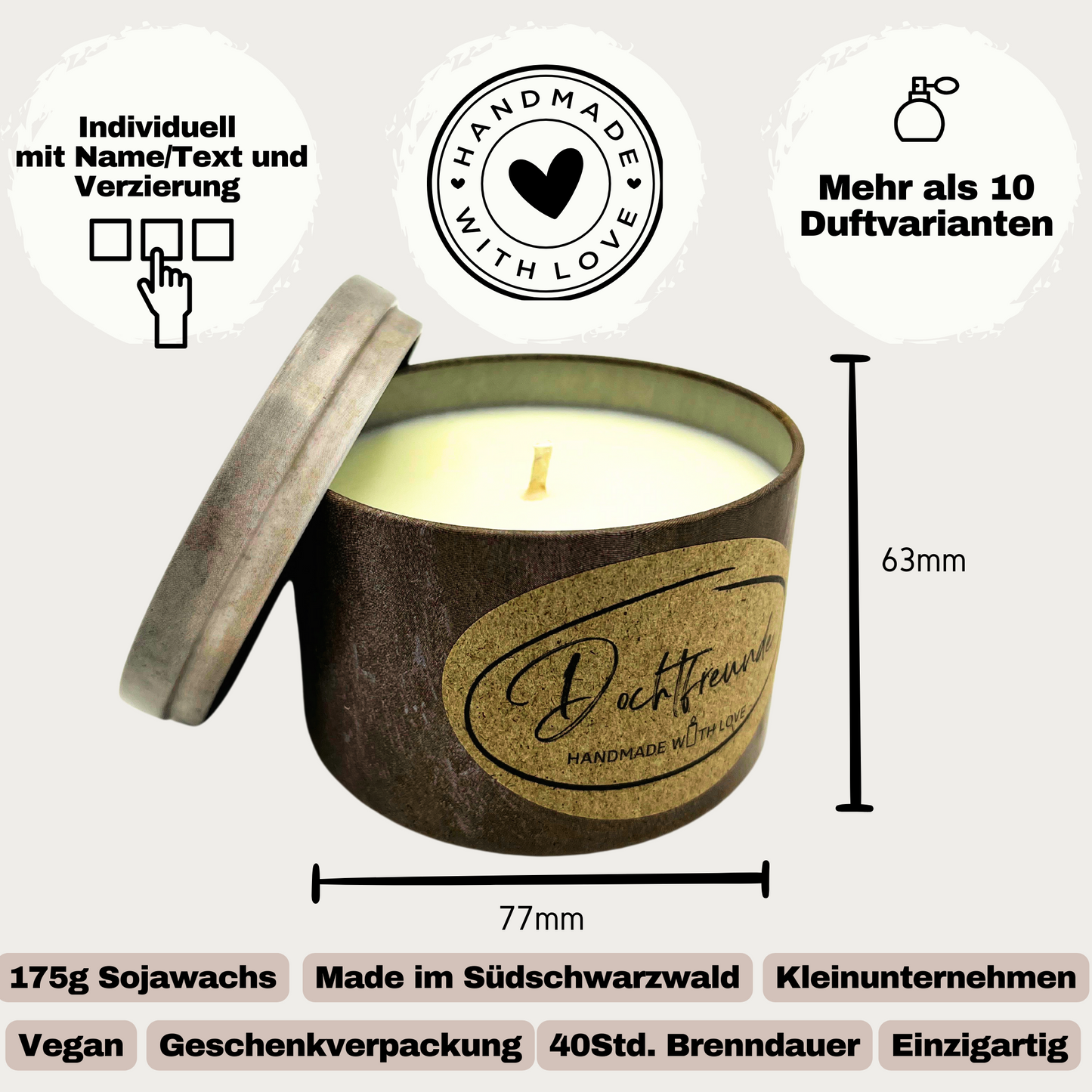 Duftkerze Scheiß auf MUTTERTAG, ich liebe dich jeden Tag. Beste Mama