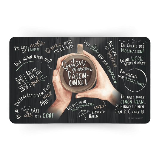 Frühstücksbrettchen "Guten Morgen Patenonkel"