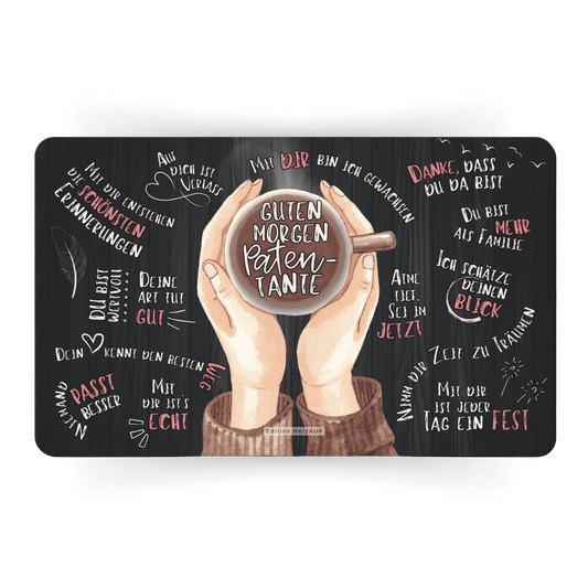 Frühstücksbrettchen "Guten Morgen Patentante“