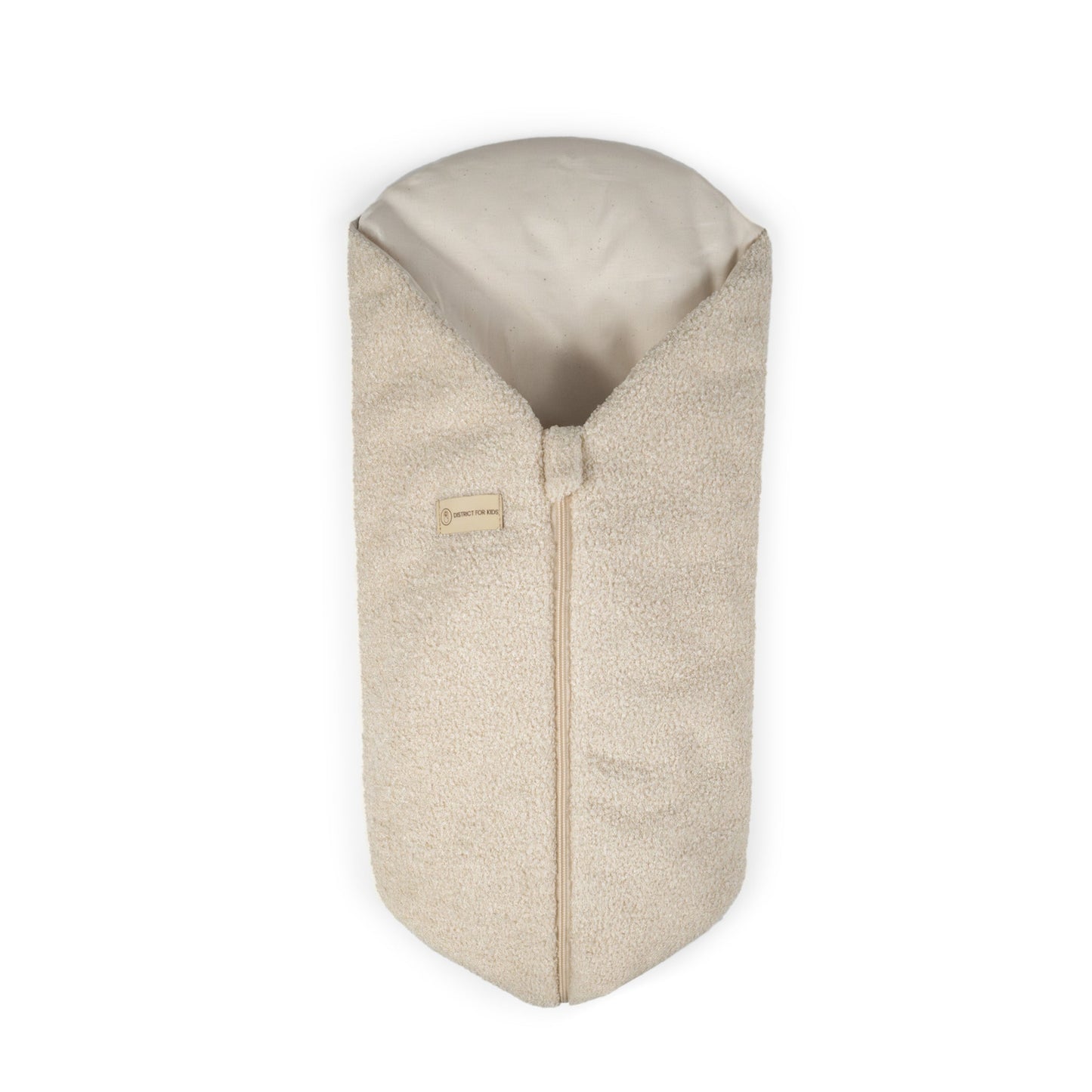 Pucksack Teddystoff Bouclé mitwachsend - Nachhaltiger Babyschlafsack