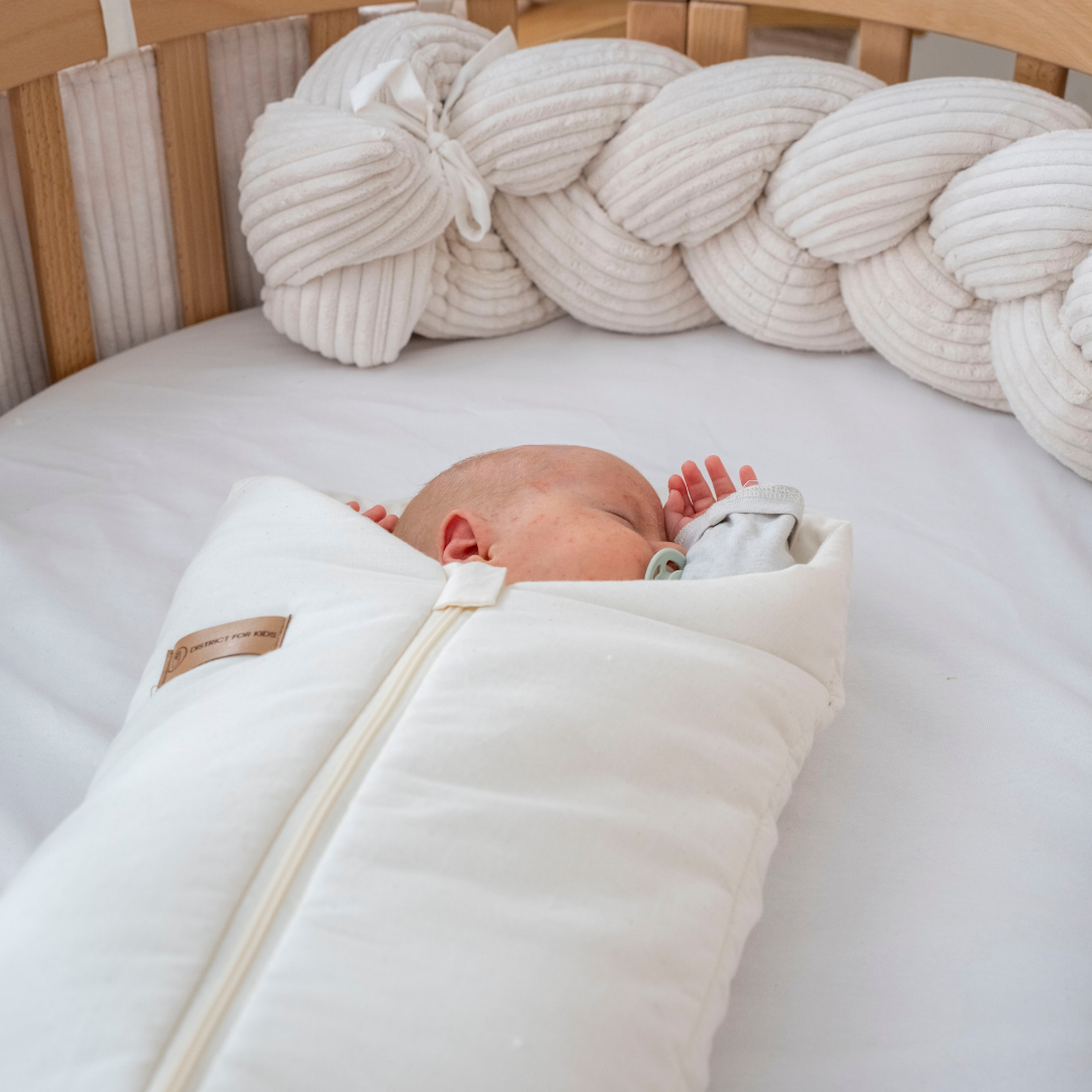 Pucksack Bio-Baumwolle mitwachsend - Ganzjahres Schlafsack für Babys