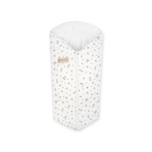 Pucksack Baumwolle Rosen mitwachsend – Ganzjahres Babyschlafsack & Einschlafhilfe