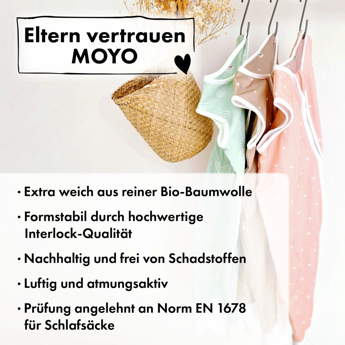 Sommer-Schlafsack mit Füßen Blütenranke Rosé