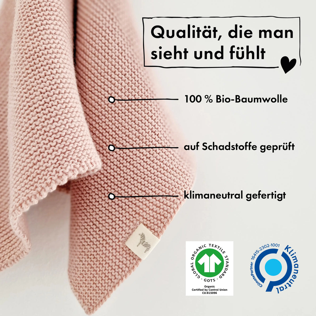 Baby Geschenkset „Hej Baby“ Rose