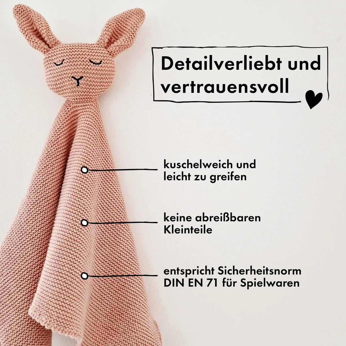 Baby Geschenkset „Hej Baby“ Rose