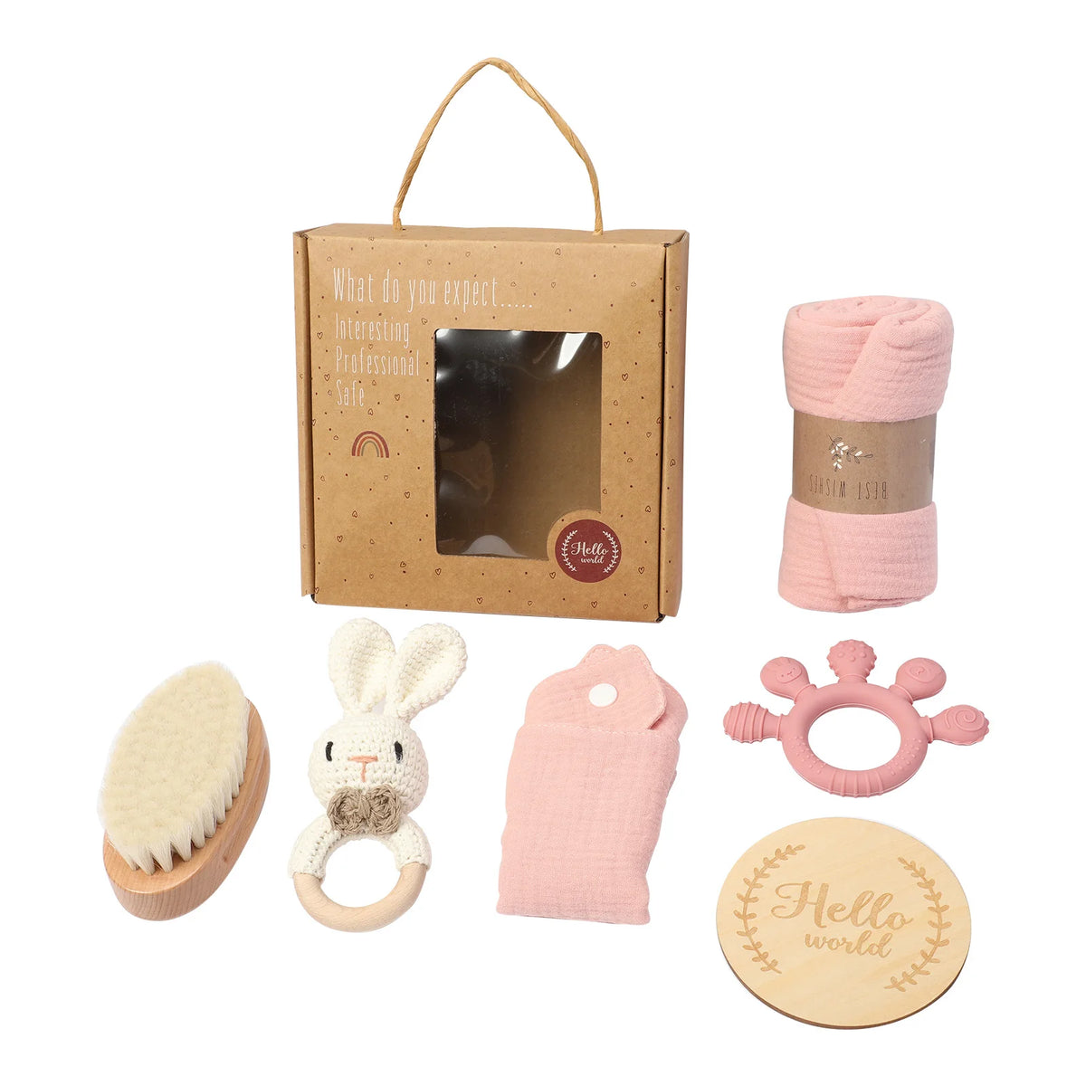 KidzzCamp Baby-Geschenkbox mit Musselintuch
