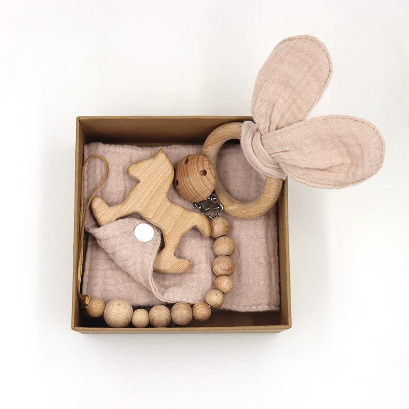 KidzzCamp Baby-Geschenkbox Häschen 4-teilig