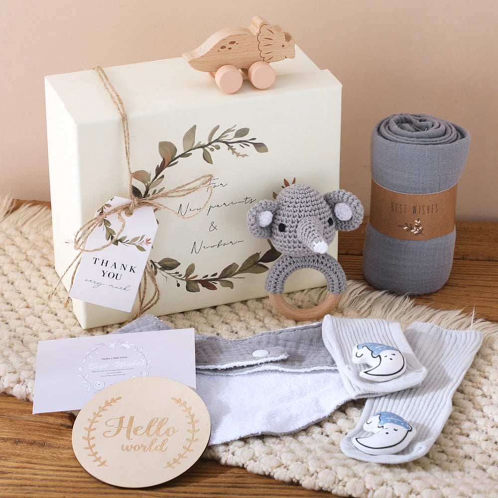 KidzzCamp Baby-Geschenkbox 7-teilig in Erinnerungsbox