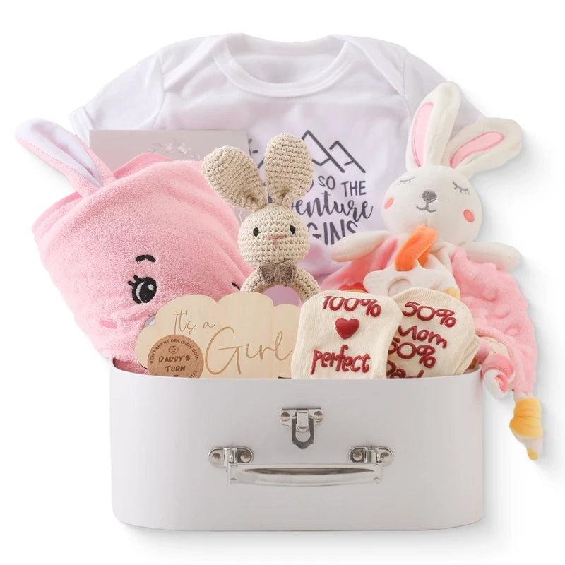 KidzzCamp Baby-Geschenkbox Premium 7-teilig im Koffer