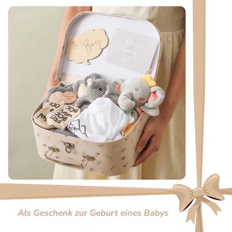 KidzzCamp Baby-Geschenkbox Premium 7-teilig im Koffer