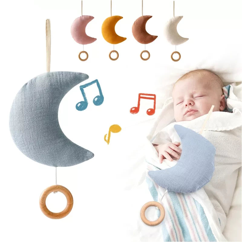 KidzzCamp Spieluhr Mobile Musselin Mondspieluhr