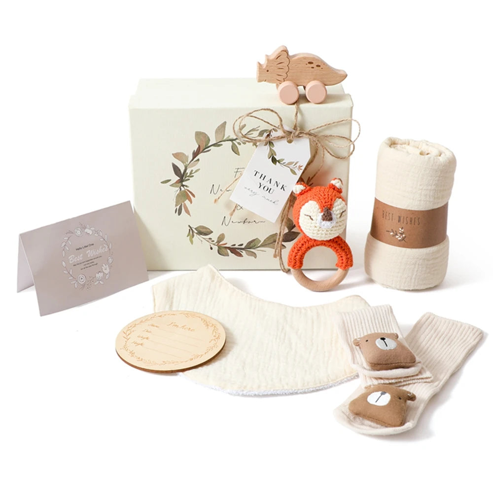 KidzzCamp Baby-Geschenkbox 7-teilig in Erinnerungsbox