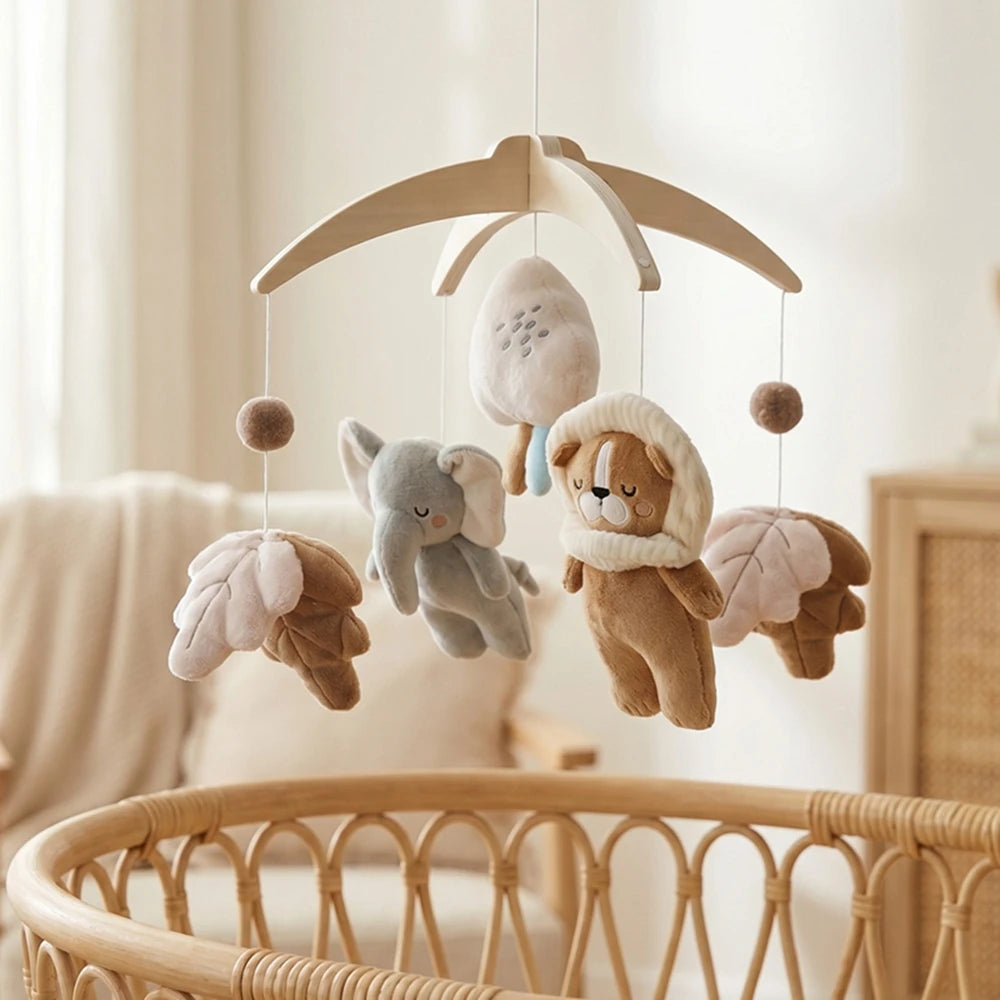 KidzzCamp Baby-Mobile Waldtiere aus Plüsch