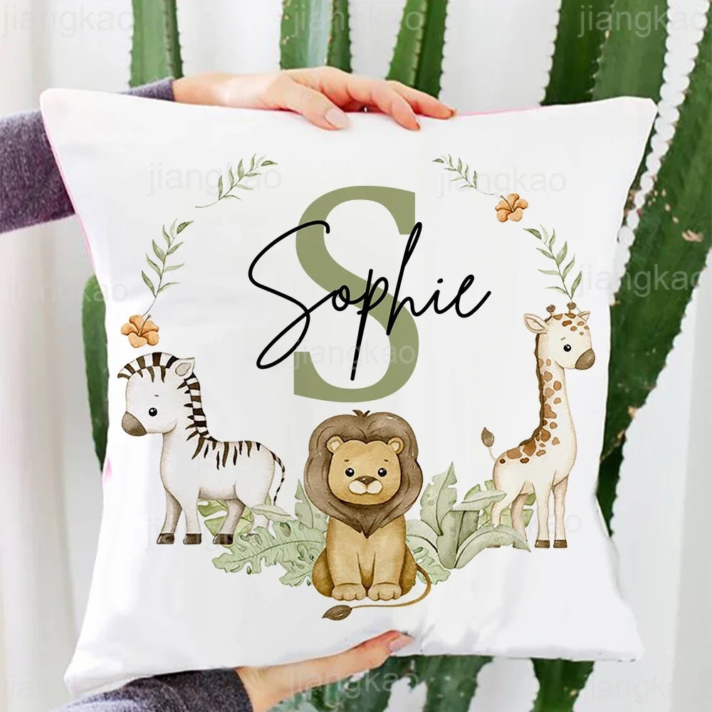 KidzzCamp personalisierter Kissenbezug Tiermotiv mit Name