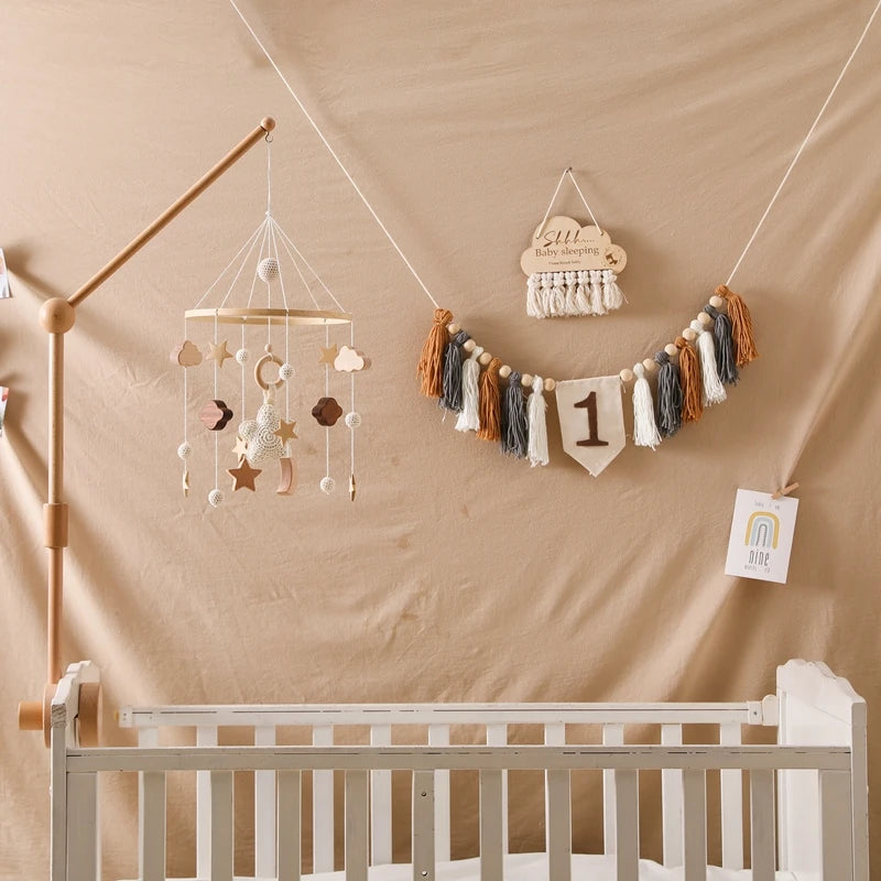 KidzzCamp Holz Mobile Babybett "Häkeltraum"