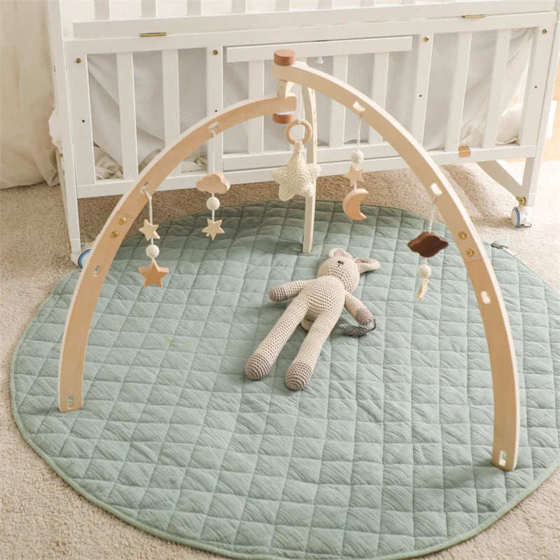 KidzzCamp Holz-Babyspielbogen Anhängerset