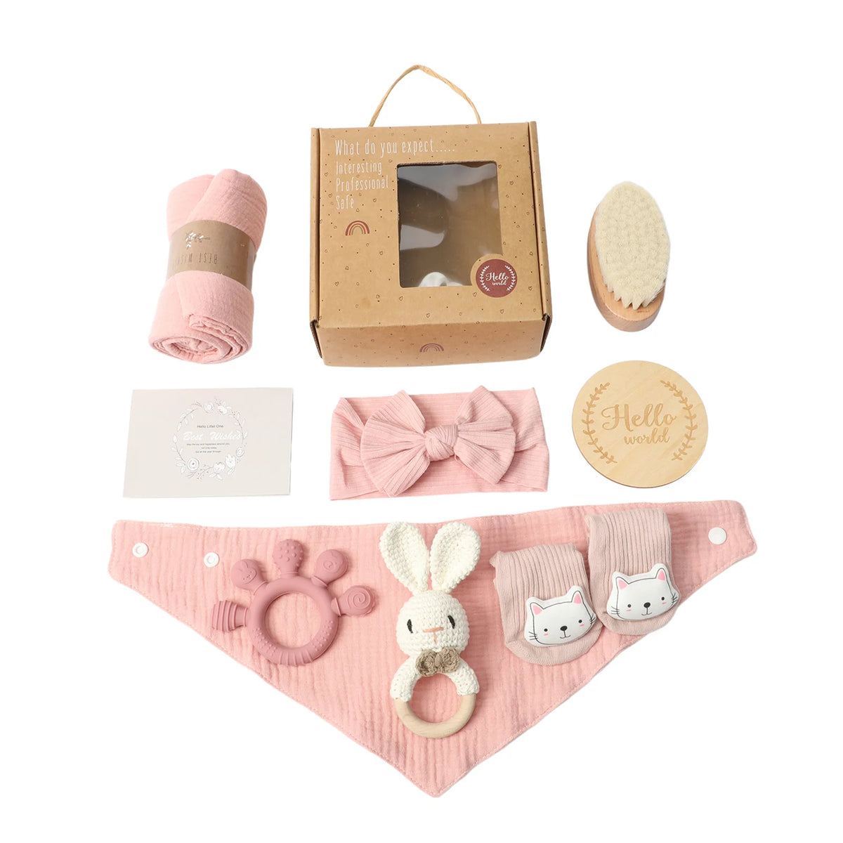 KidzzCamp Baby-Geschenkbox mit Musselintuch