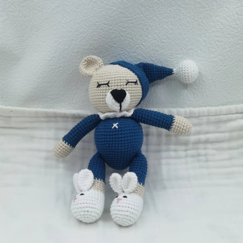 KidzzCamp Baby-Geschenkbox 3-teilig gehäkelte Tiere
