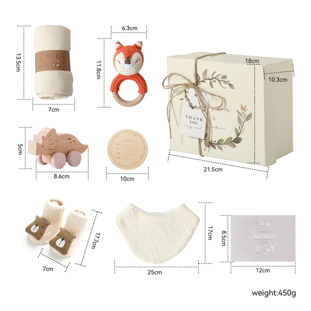 KidzzCamp Baby-Geschenkbox 7-teilig in Erinnerungsbox