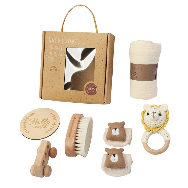 KidzzCamp Baby-Geschenkbox mit Musselintuch