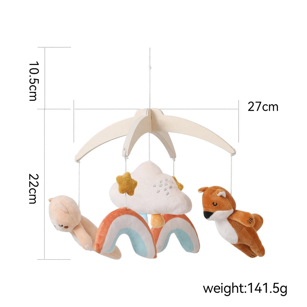 KidzzCamp Baby-Mobile Waldtiere aus Plüsch