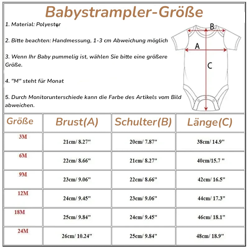 KidzzCamp personalisiertes 2-teiliges Set Baby-Lätzchen und Langarmbody 3-9 Monate