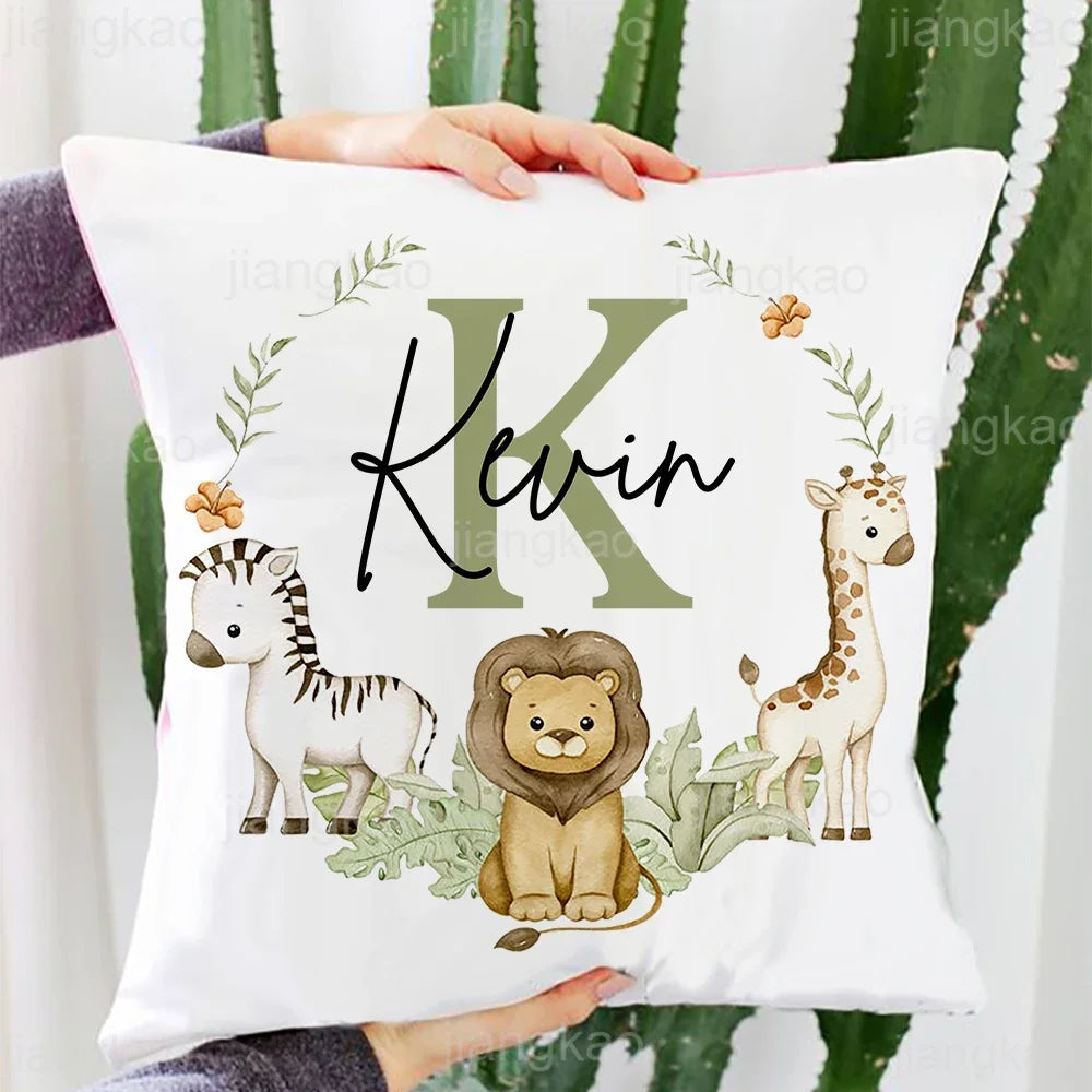 KidzzCamp personalisierter Kissenbezug Tiermotiv mit Name