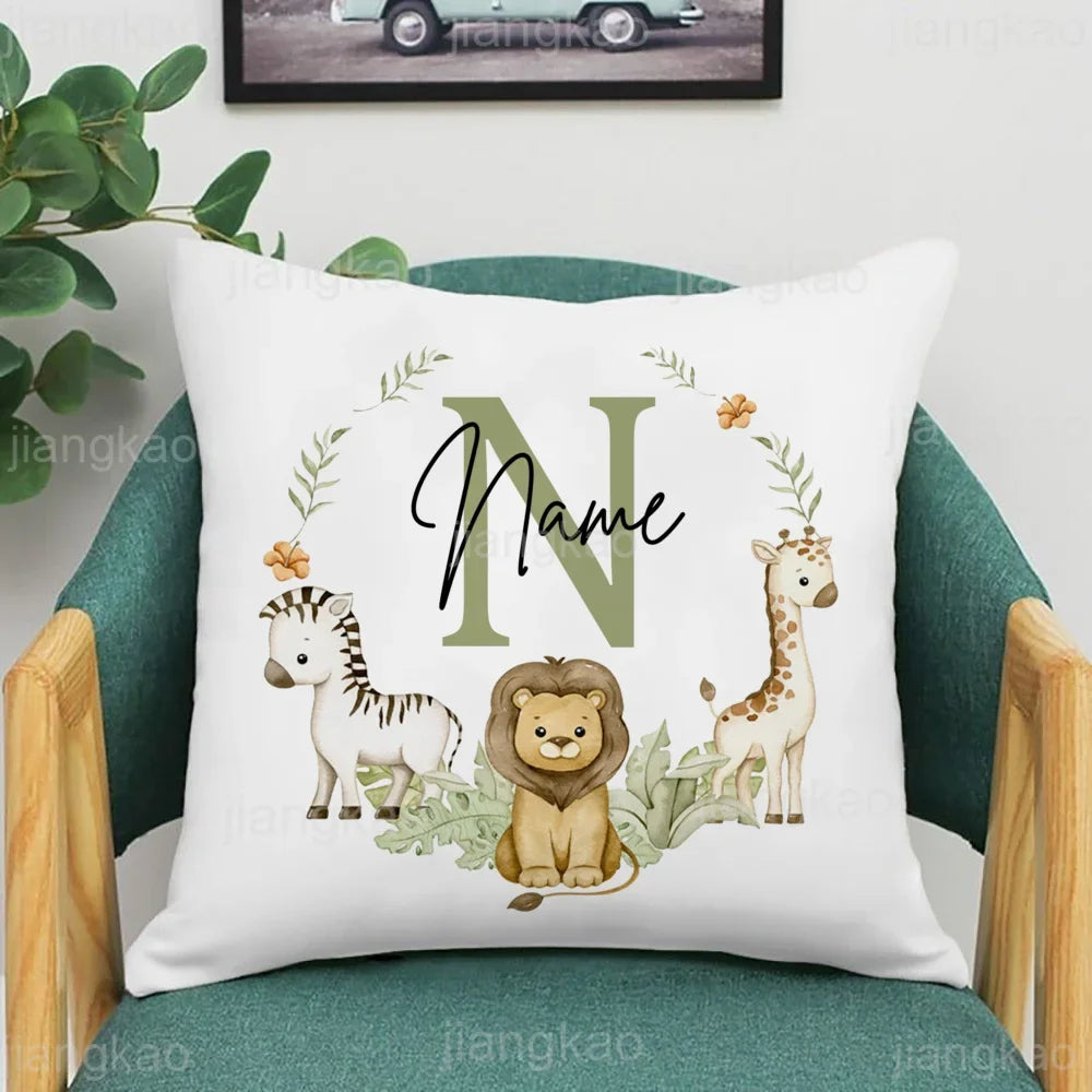 KidzzCamp personalisierter Kissenbezug Tiermotiv mit Name