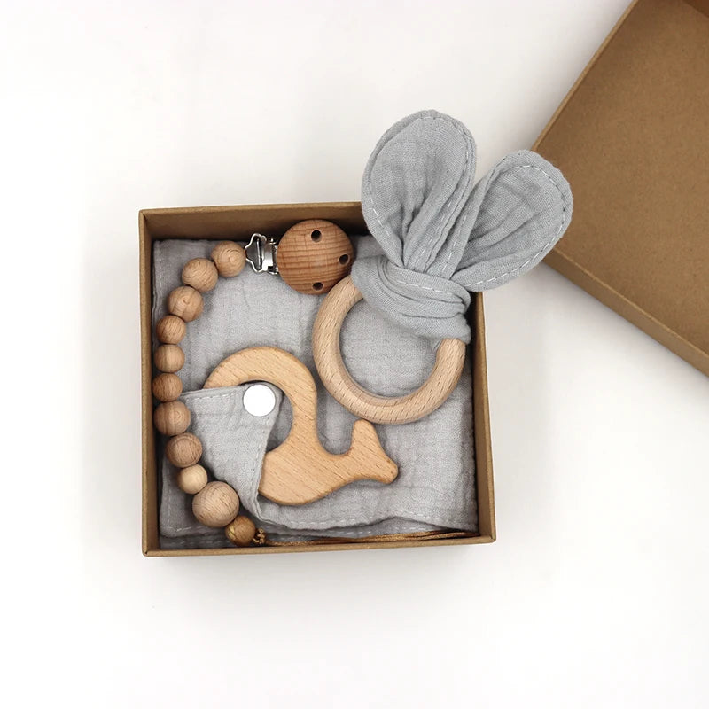 KidzzCamp Baby-Geschenkbox Häschen 4-teilig