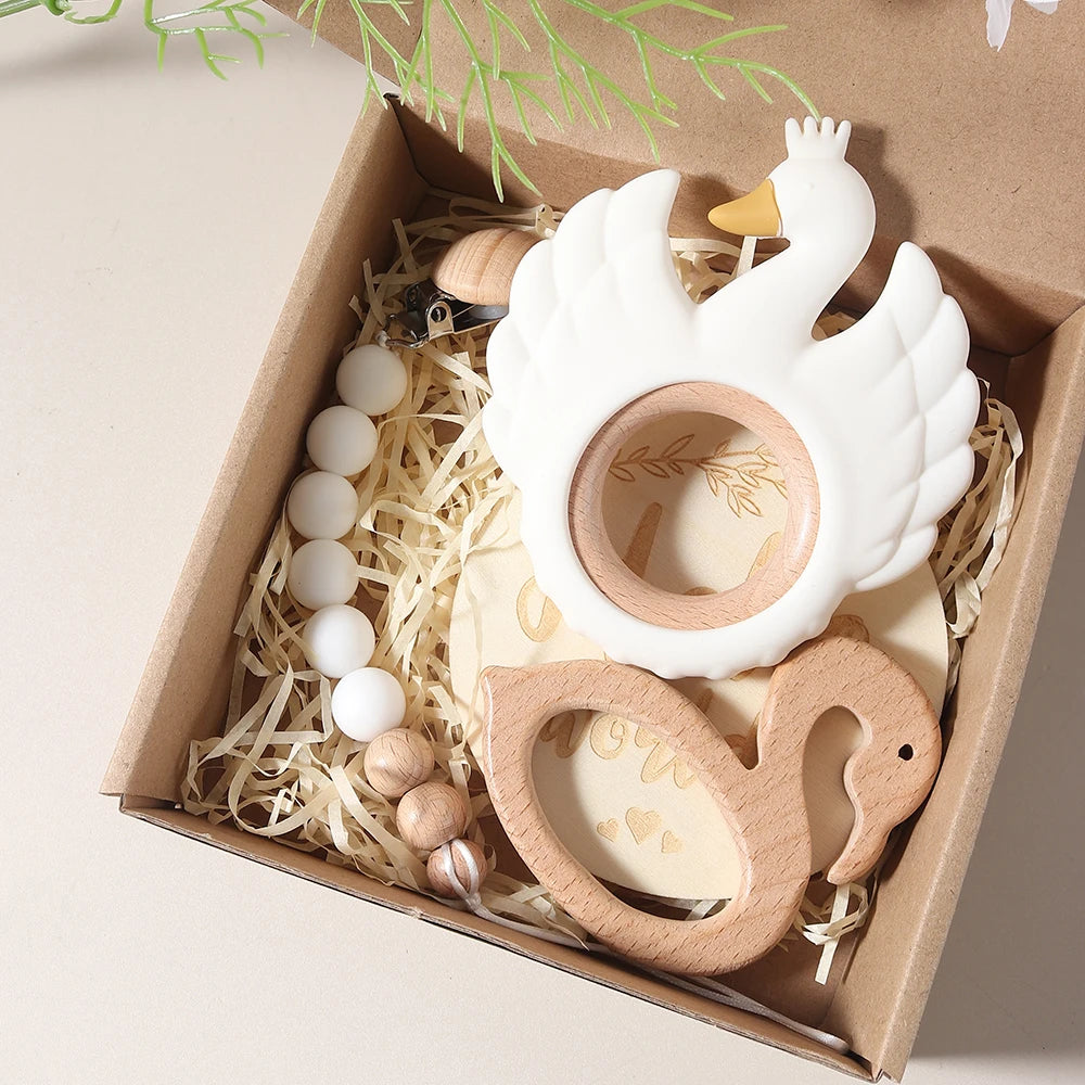 KidzzCamp Baby-Geschenkbox Schwan in 4 Varianten