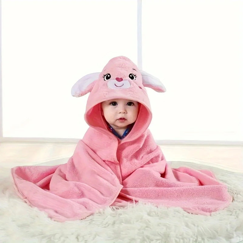 KidzzCamp Baby-Kapuzenhandtuch Tierfreunde