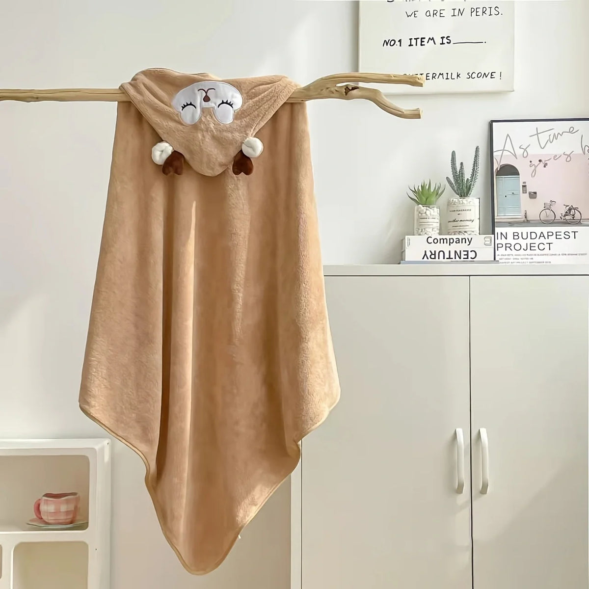 KidzzCamp Baby-Kapuzenhandtuch Tierfreunde