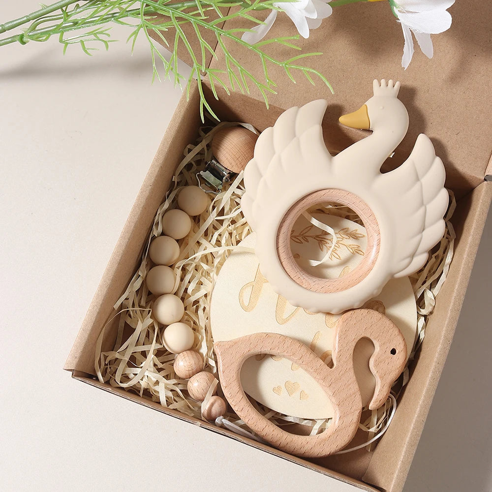 KidzzCamp Baby-Geschenkbox Schwan in 4 Varianten