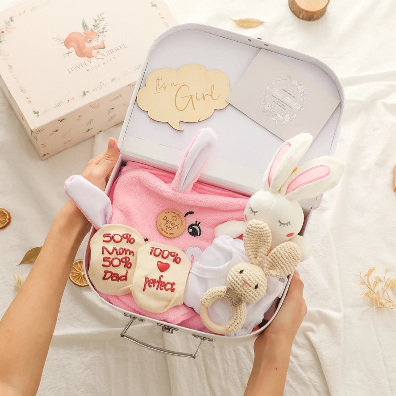 KidzzCamp Baby-Geschenkbox Premium 7-teilig im Koffer