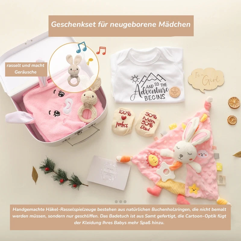 KidzzCamp Baby-Geschenkbox Premium 7-teilig im Koffer