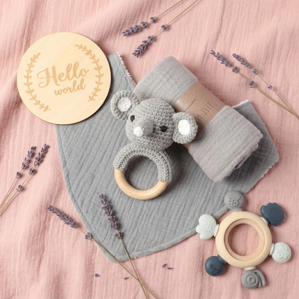 KidzzCamp Baby-Geschenkbox mit Musselintuch