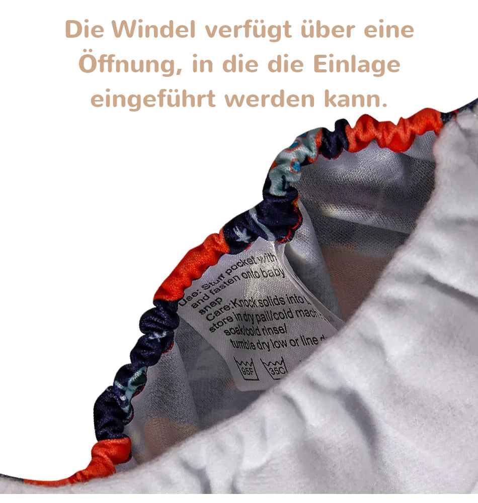 KidzzCamp KidzzCamp OneSize Ai2 Bambus Stoffwindel einzeln 0-3 Jahre oder 3-15kg
