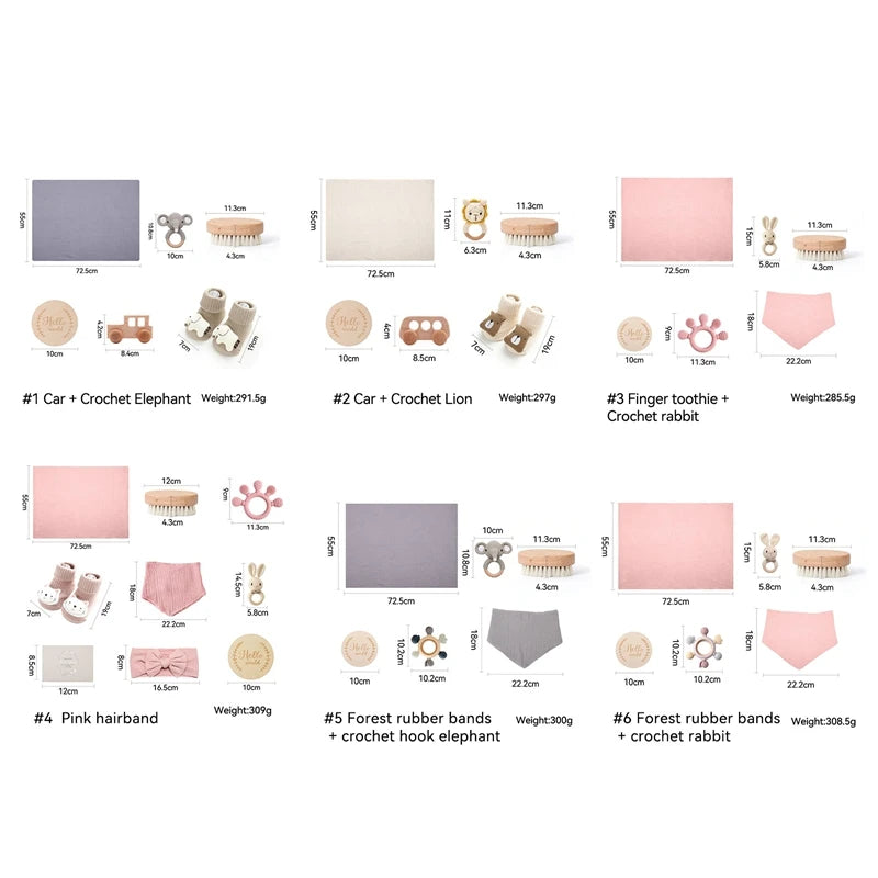 KidzzCamp Baby-Geschenkbox mit Musselintuch