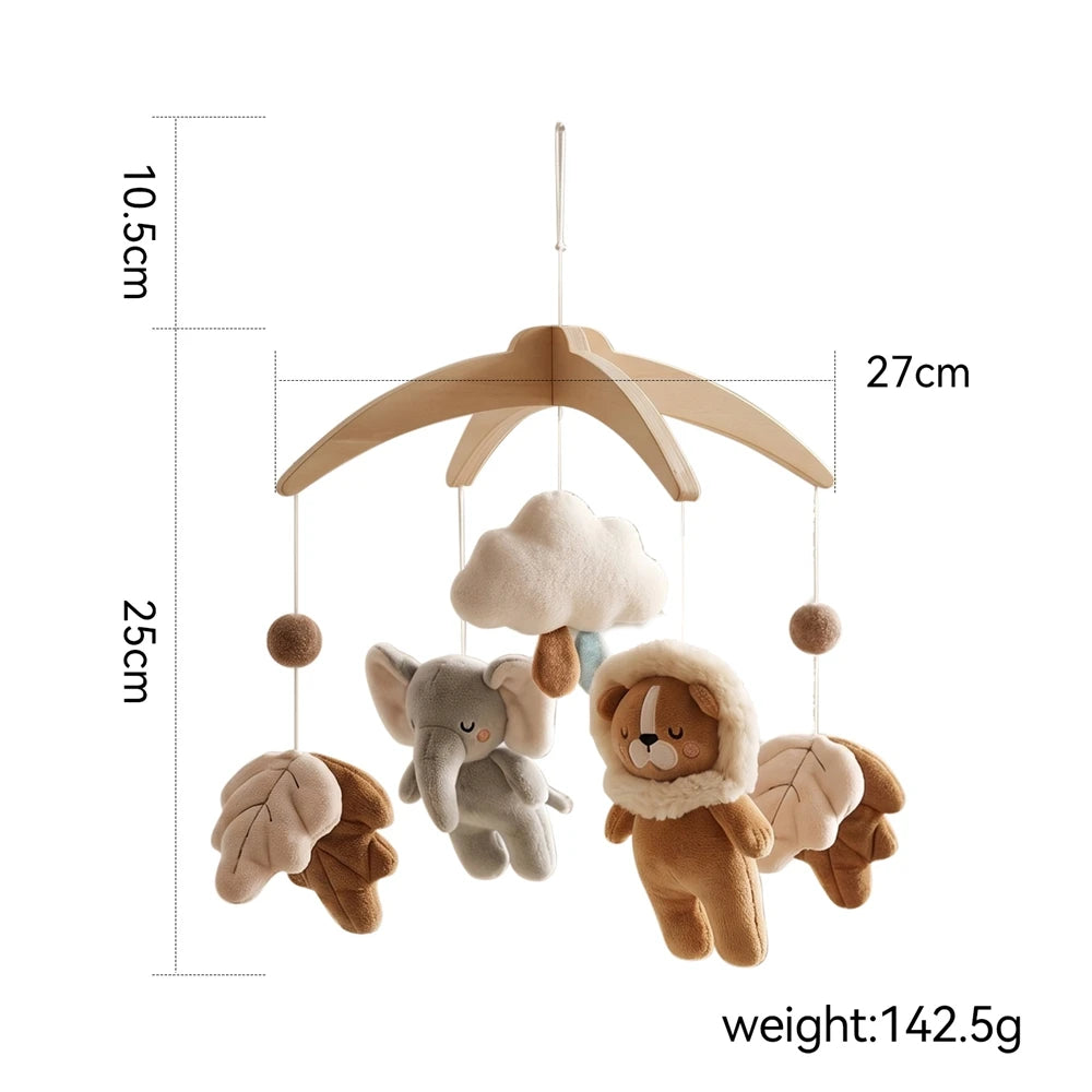 KidzzCamp Baby-Mobile Waldtiere aus Plüsch