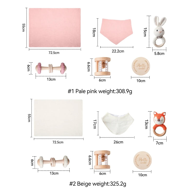 KidzzCamp Baby-Geschenkbox 6-teilig Häschen