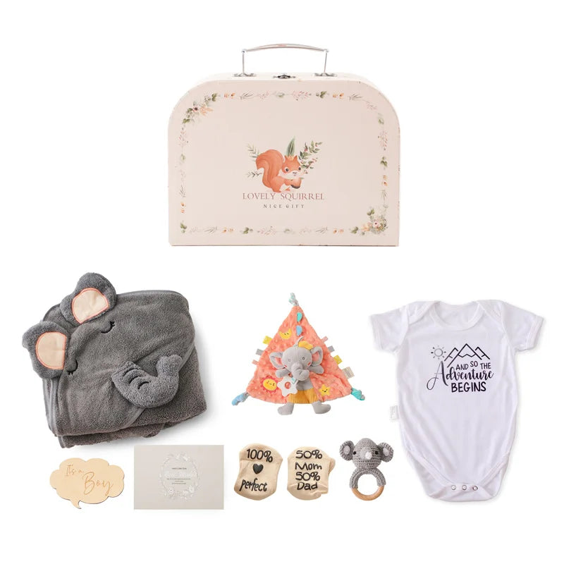 KidzzCamp Baby-Geschenkbox 6-teilig Häschen