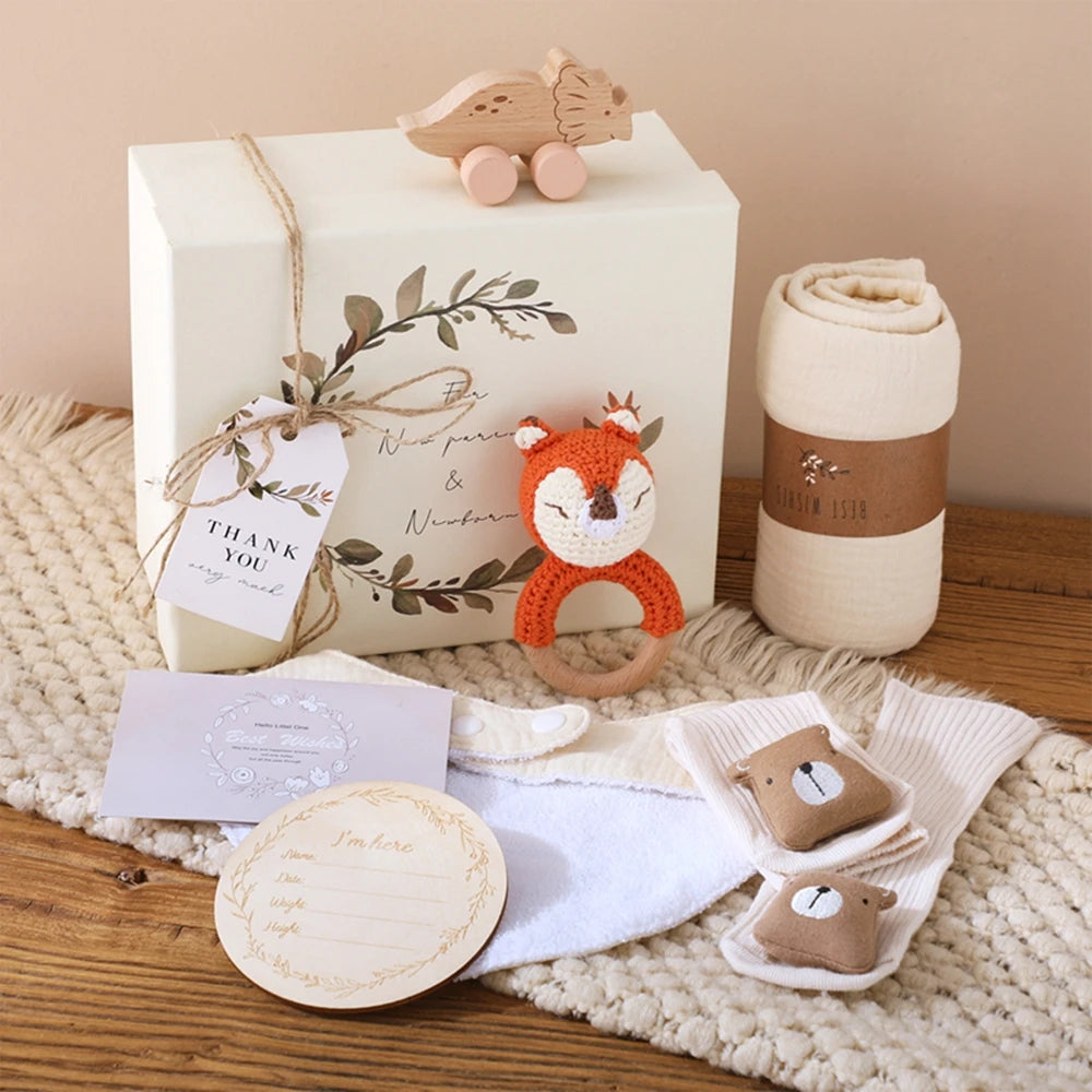 KidzzCamp Baby-Geschenkbox 7-teilig in Erinnerungsbox