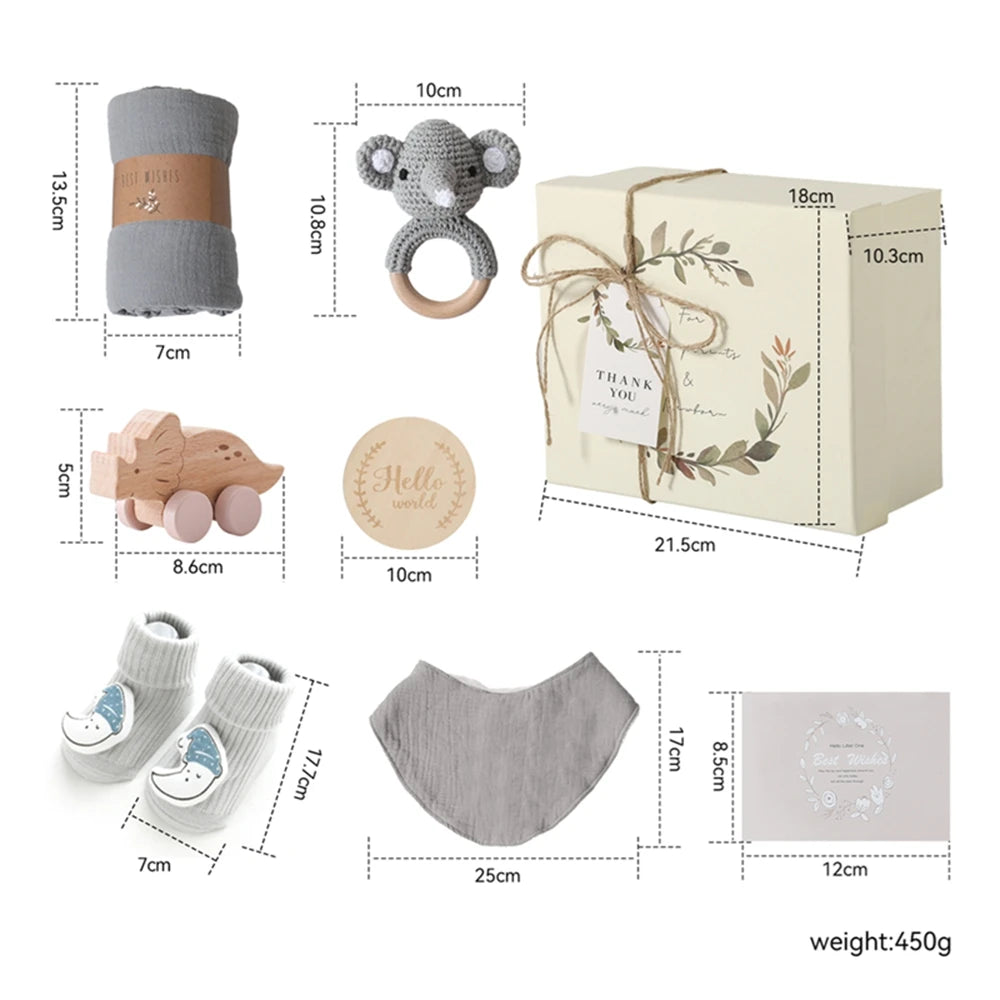 KidzzCamp Baby-Geschenkbox 7-teilig in Erinnerungsbox