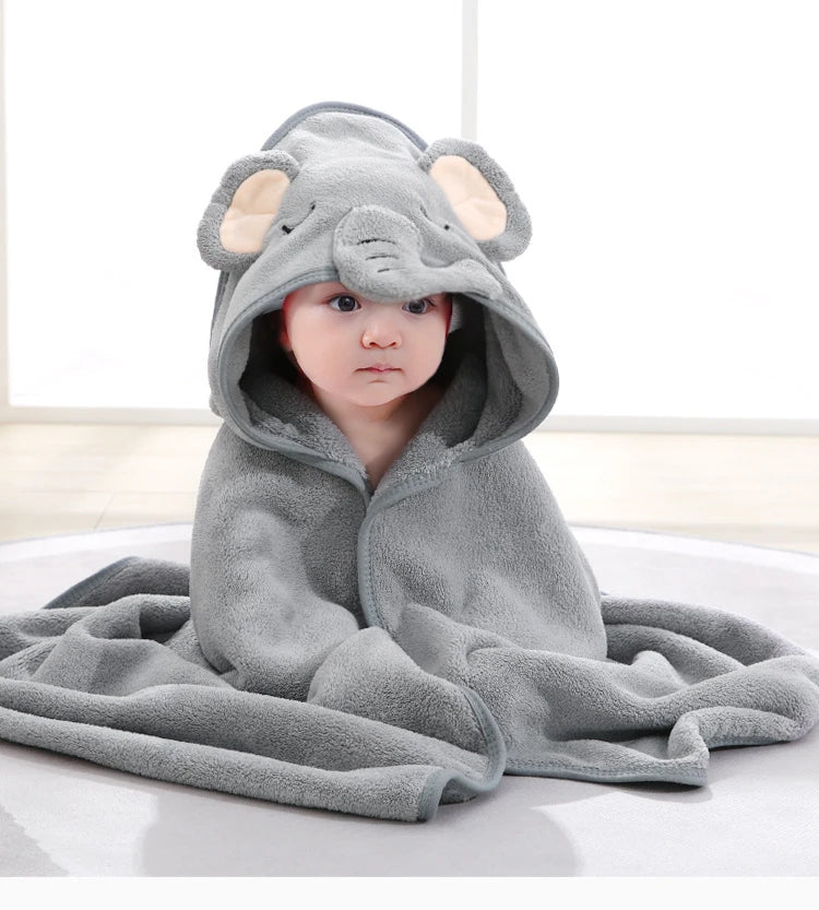 KidzzCamp  Baby Badetuch mit Kapuze