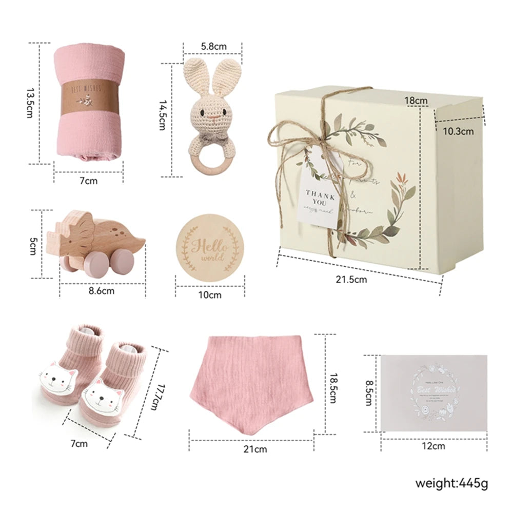 KidzzCamp Baby-Geschenkbox 7-teilig in Erinnerungsbox