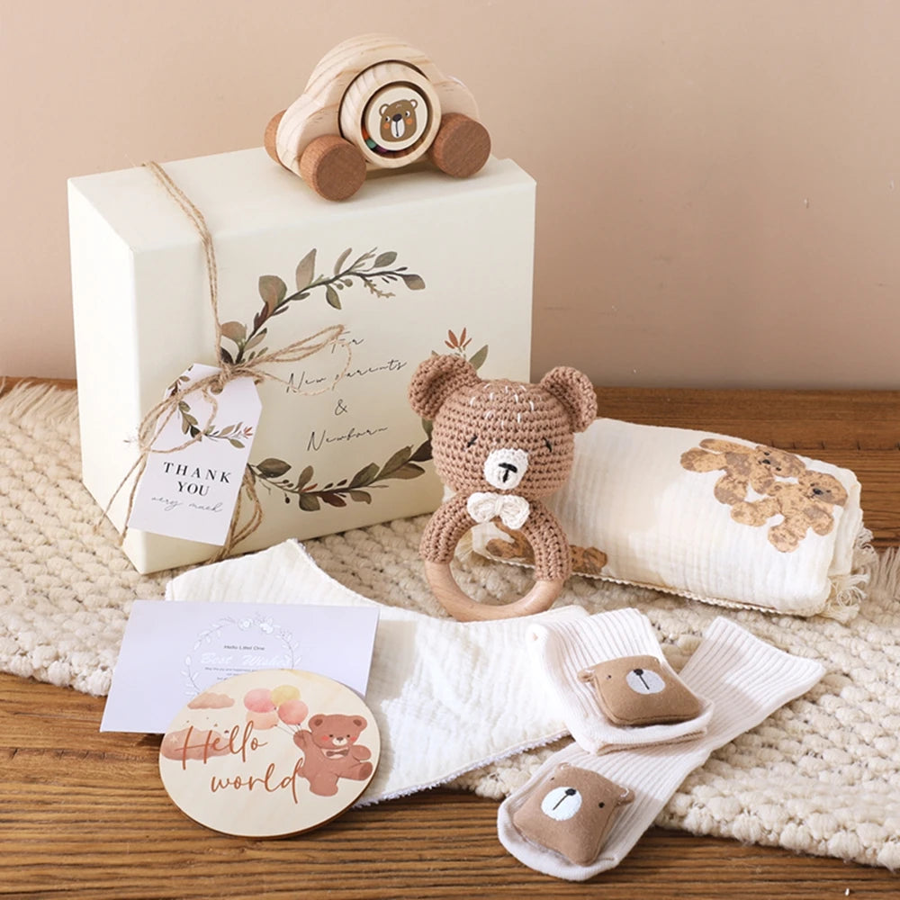 KidzzCamp Baby-Geschenkbox 7-teilig in Erinnerungsbox