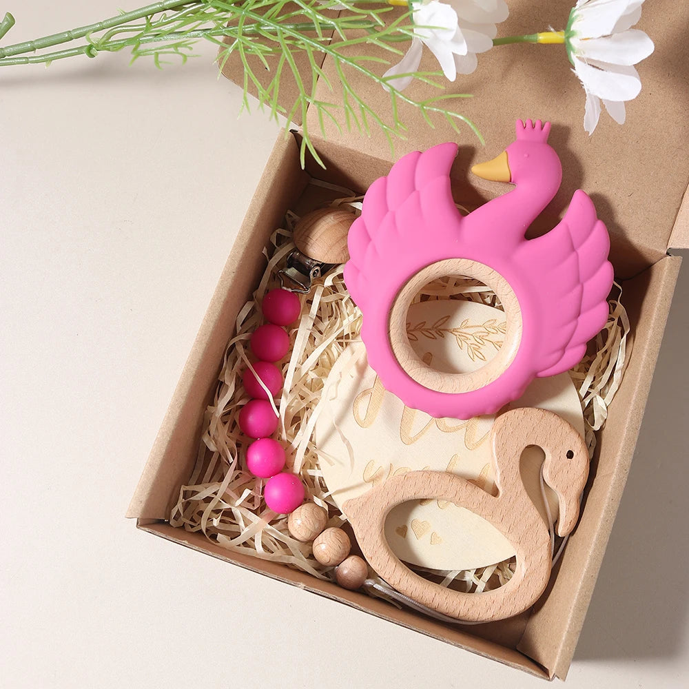 KidzzCamp Baby-Geschenkbox Schwan in 4 Varianten
