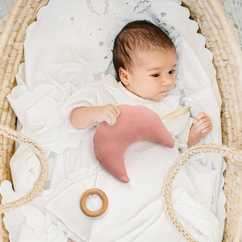 KidzzCamp Spieluhr Mobile Musselin Mondspieluhr